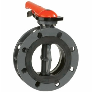 Затвор дисковый ПВХ Butterfly Valve Ду200 Ру10 межфланцевый в Энгельсе